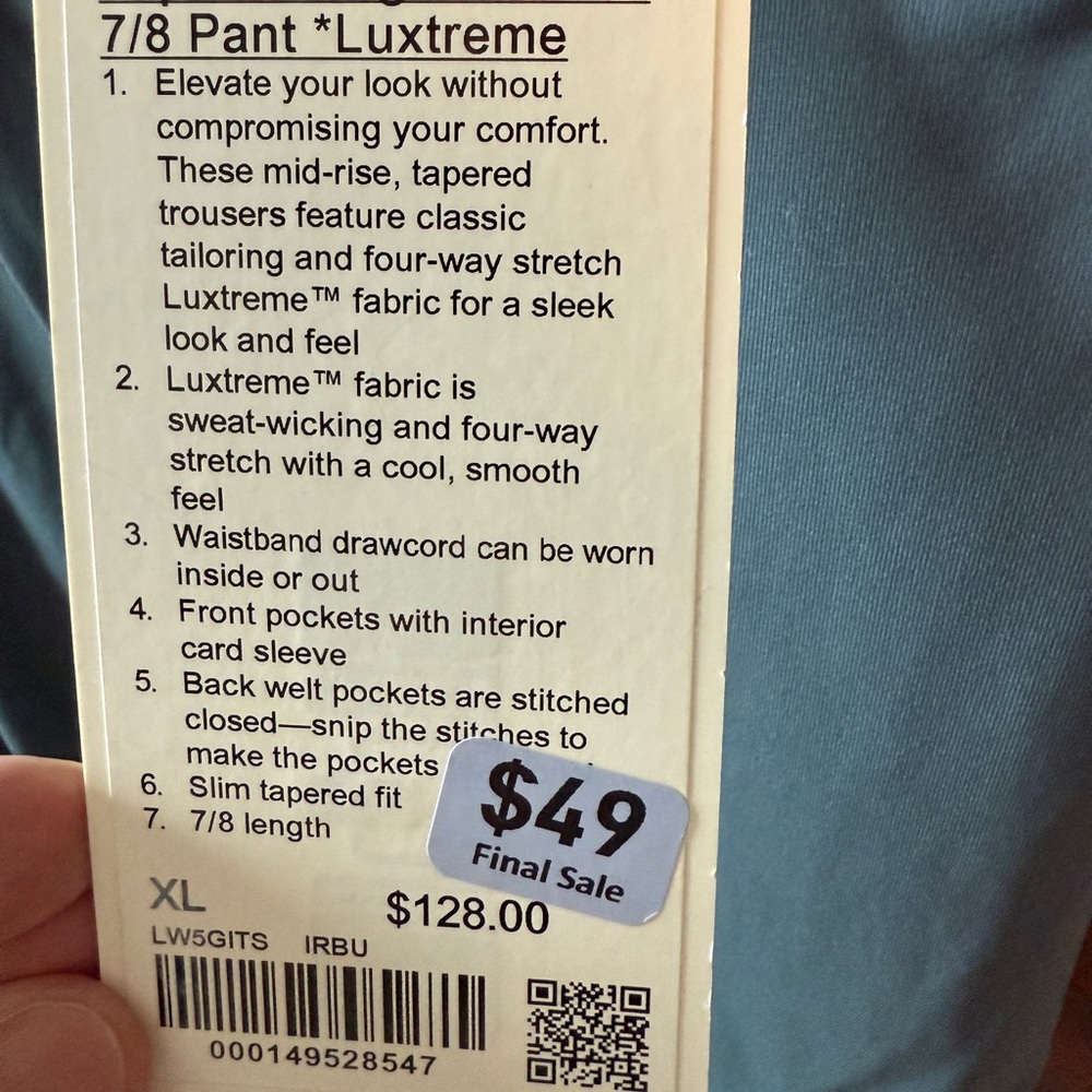 lululemon athletica Luxtreme Pants - Blue